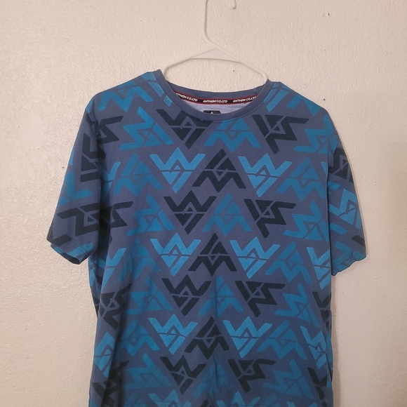 anthem co Other - Anthem Co Ltd Blue Geometric Pattern Men's Shirt